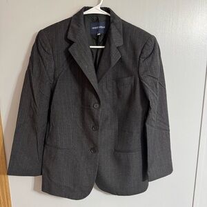 Giorgio Armani Gray Striped Blazer Size 44
